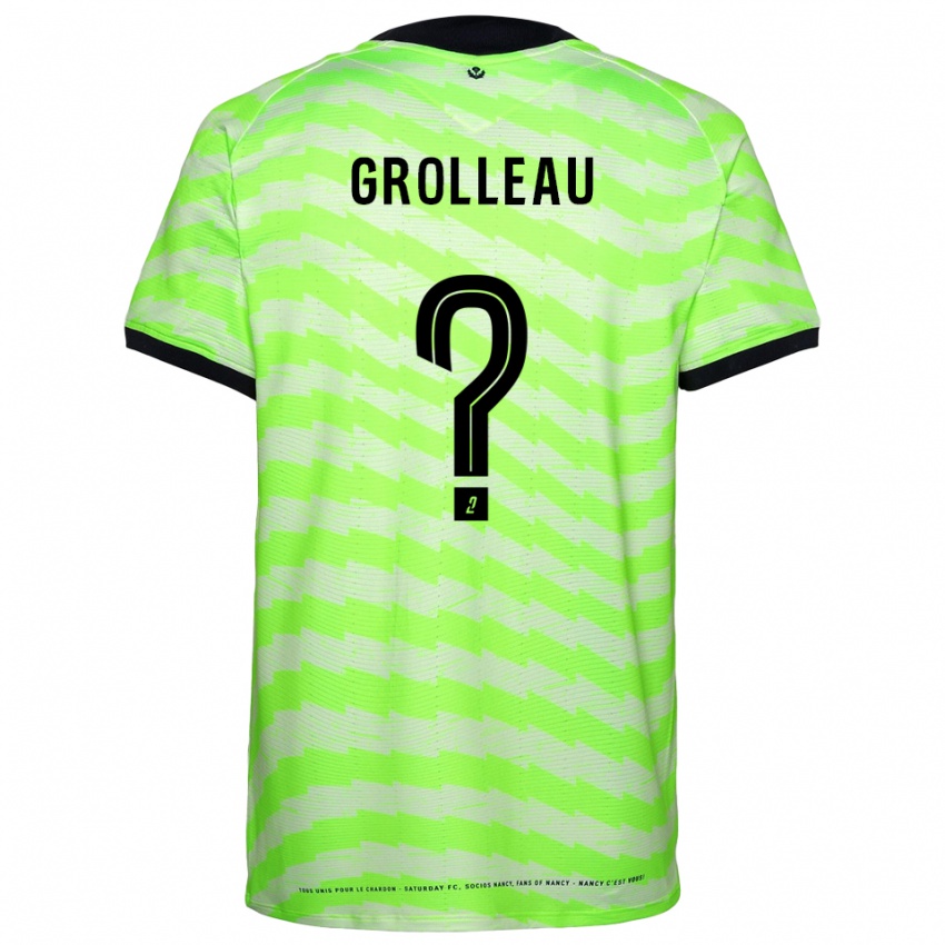 גברים Méline Grolleau #0 ירוק ניאון חולצת שוער 2025/26 חולצה קצרה