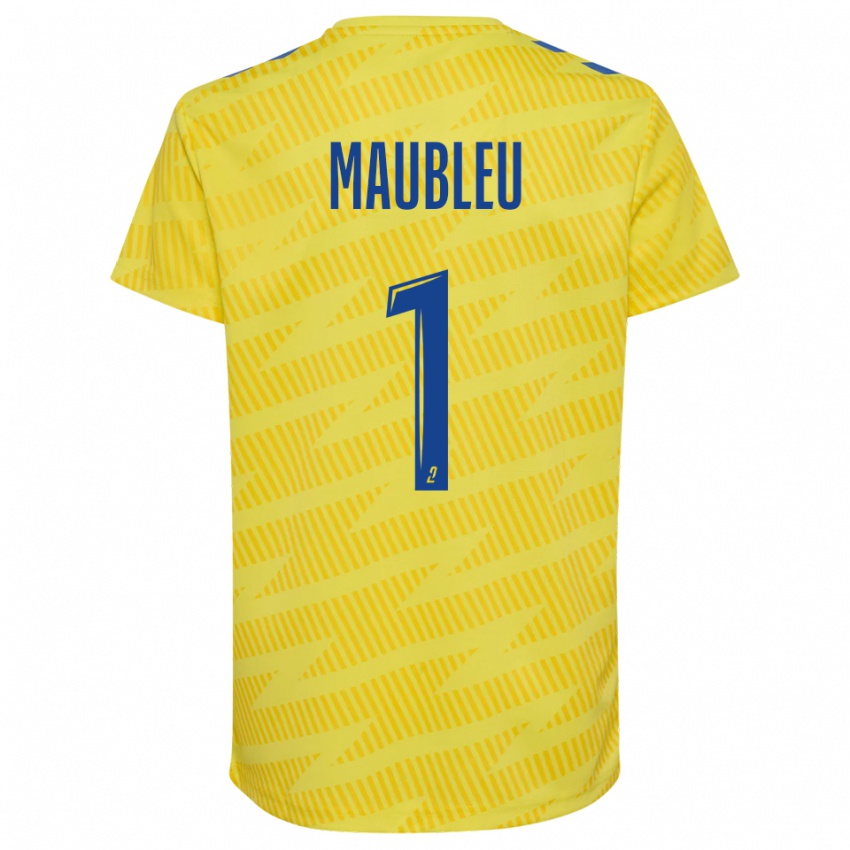 גברים ברייס מובלו #1 כחול צהוב חולצת שוער 2025/26 חולצה קצרה