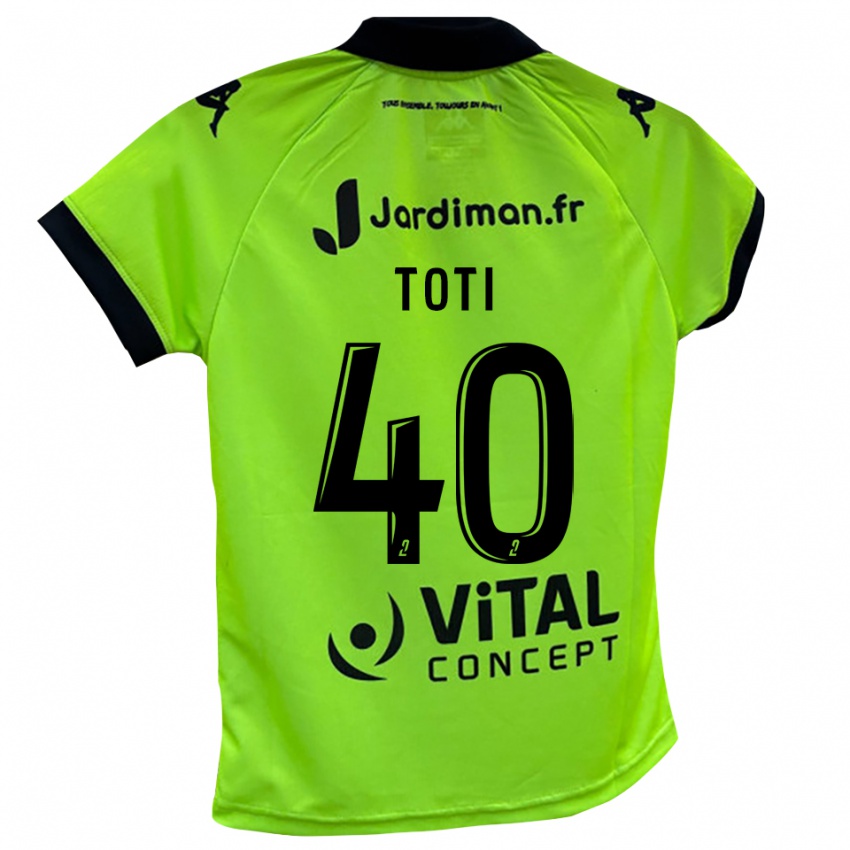 גברים מאנון טוטי #40 ירוק ניאון חולצת שוער 2025/26 חולצה קצרה