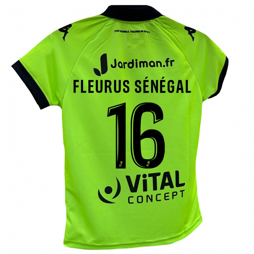 גברים Paul Fleurus Sénégal #16 ירוק ניאון חולצת שוער 2025/26 חולצה קצרה