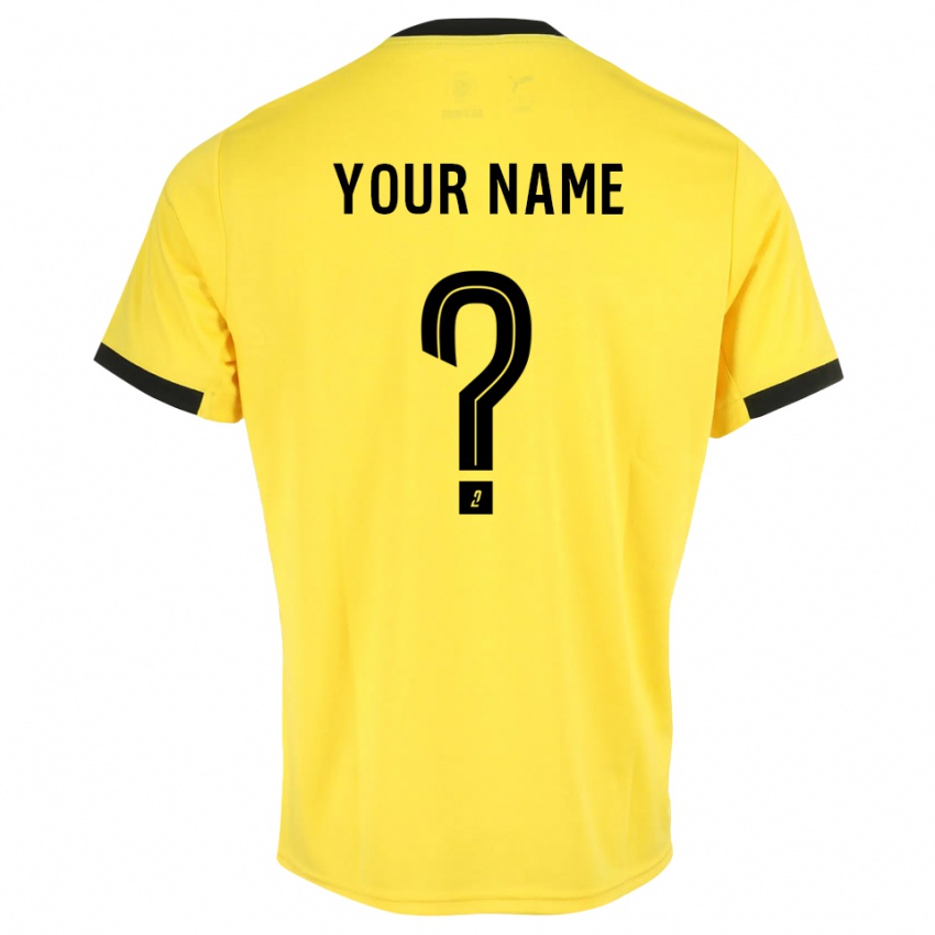 גברים טרואה שחור צהוב חולצת שוער 2025/26 חולצה קצרה