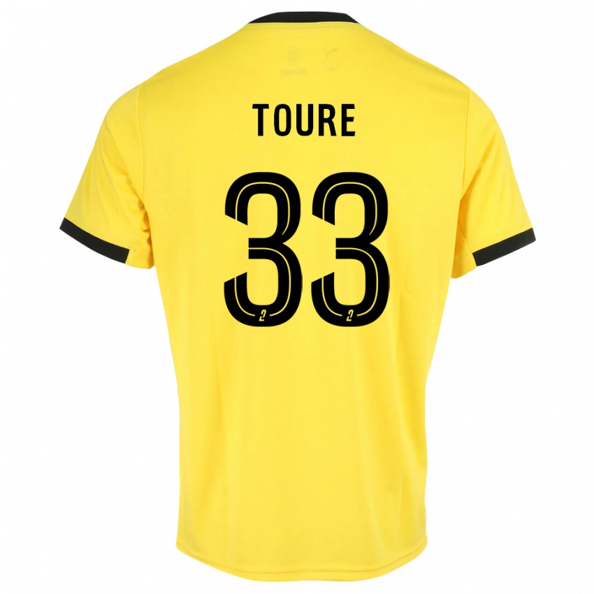 גברים אלמאמי טורה #33 שחור צהוב חולצת שוער 2025/26 חולצה קצרה