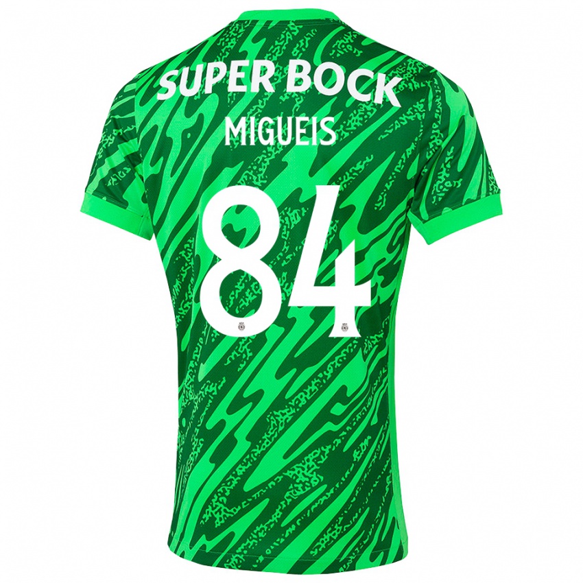 גברים פדרו מיגואיס #84 ירוק לבן חולצת שוער 2025/26 חולצה קצרה