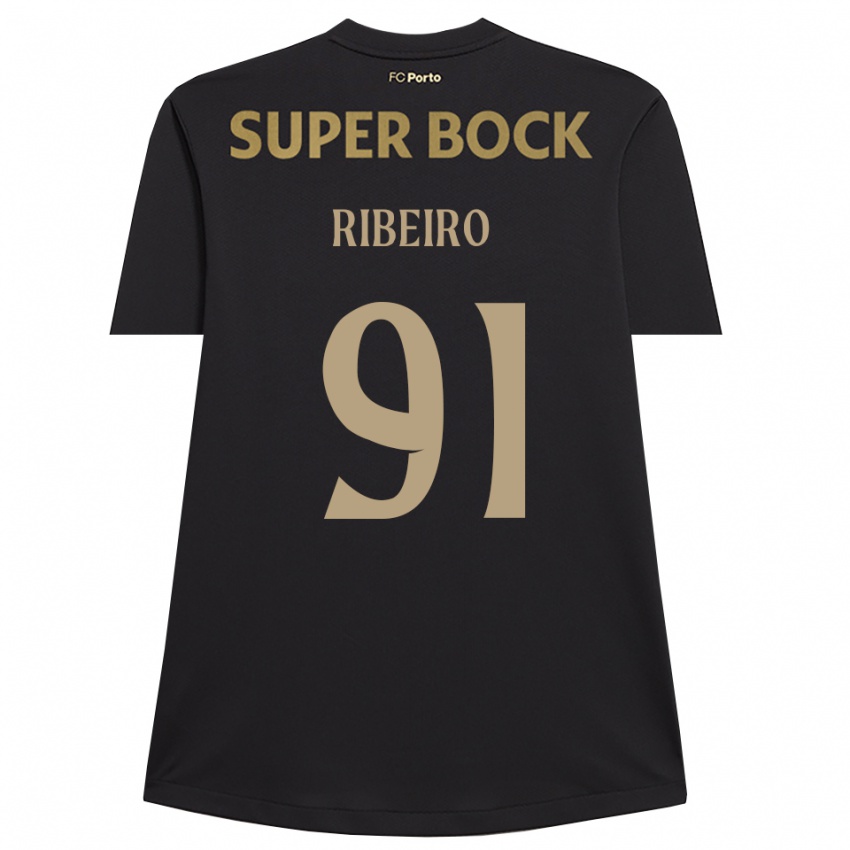 גברים גונסאלו ריביירו #91 שחור חום חולצת שוער 2025/26 חולצה קצרה