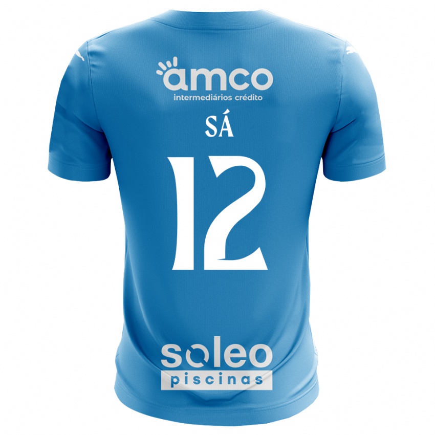 גברים טיאגו סה #12 כחול לבן חולצת שוער 2025/26 חולצה קצרה