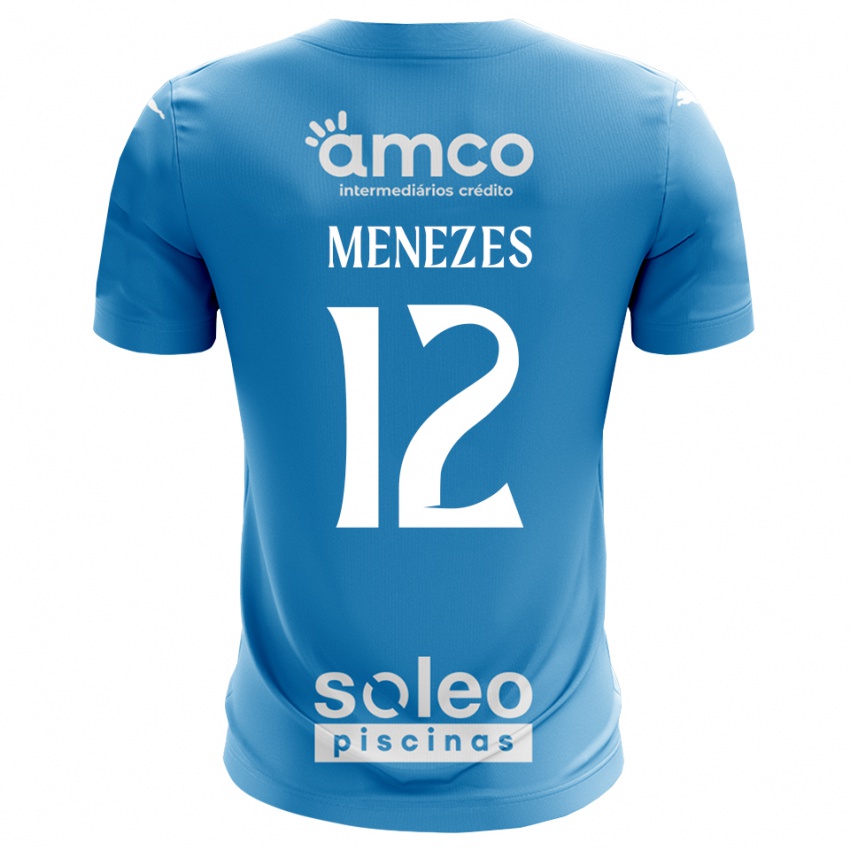 גברים Gabriel Menezes #12 כחול לבן חולצת שוער 2025/26 חולצה קצרה