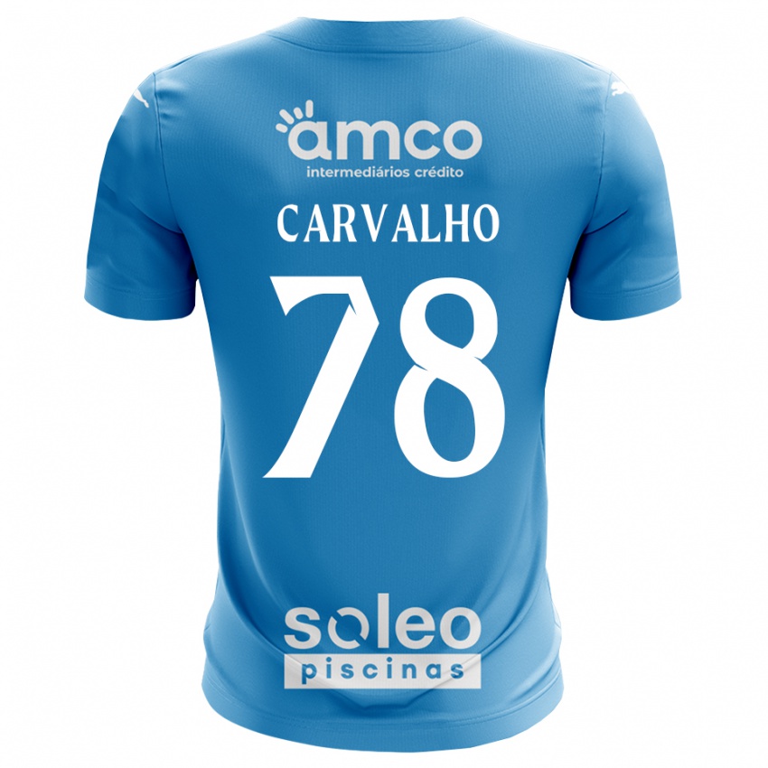 גברים João Carvalho #78 כחול לבן חולצת שוער 2025/26 חולצה קצרה