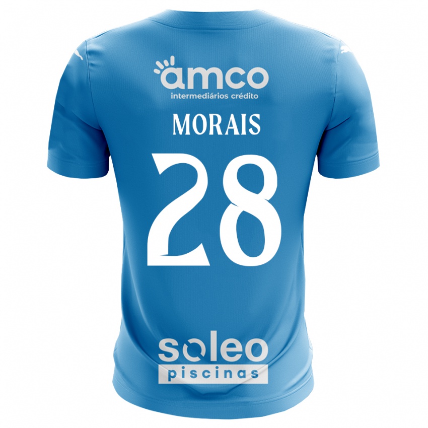 גברים פטריסיה מוראיס #28 כחול לבן חולצת שוער 2025/26 חולצה קצרה