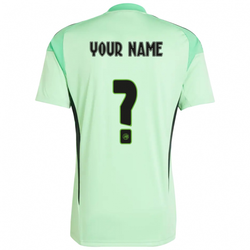 גברים אייאקס ירוק בהיר שחור חולצת שוער 2025/26 חולצה קצרה