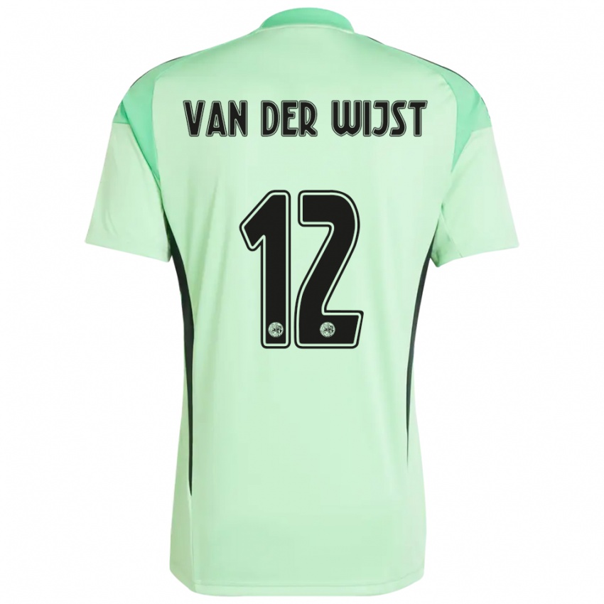 גברים Giovanni van der Wijst #12 ירוק בהיר שחור חולצת שוער 2025/26 חולצה קצרה