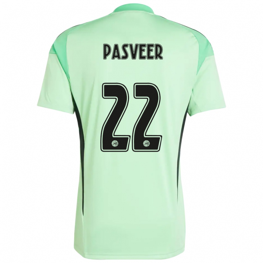 גברים רמקו פאספיר #22 ירוק בהיר שחור חולצת שוער 2025/26 חולצה קצרה