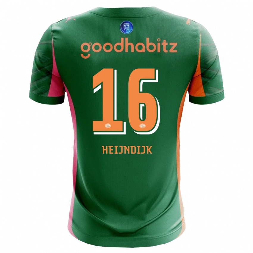 גברים Bram Heijndijk #16 ירוק כתום חולצת שוער 2025/26 חולצה קצרה