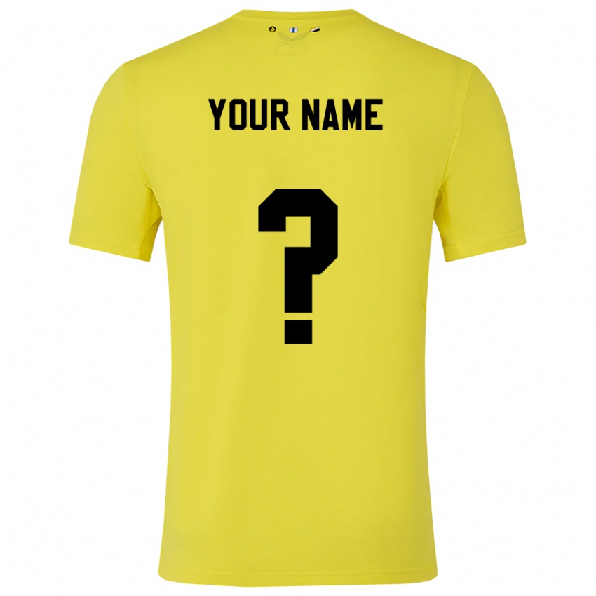 גברים אוטרכט צהוב שחור חולצת שוער 2025/26 חולצה קצרה