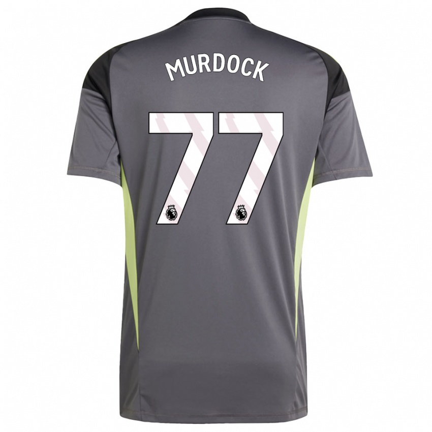 גברים וויל מרדוק #77 אפור כהה לבן חולצת שוער 2025/26 חולצה קצרה