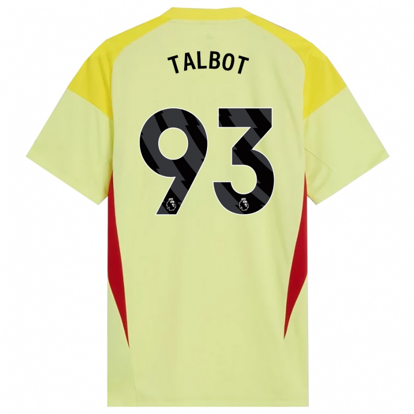 גברים Jack Talbot #93 צהוב אדום שחור חולצת שוער 2025/26 חולצה קצרה