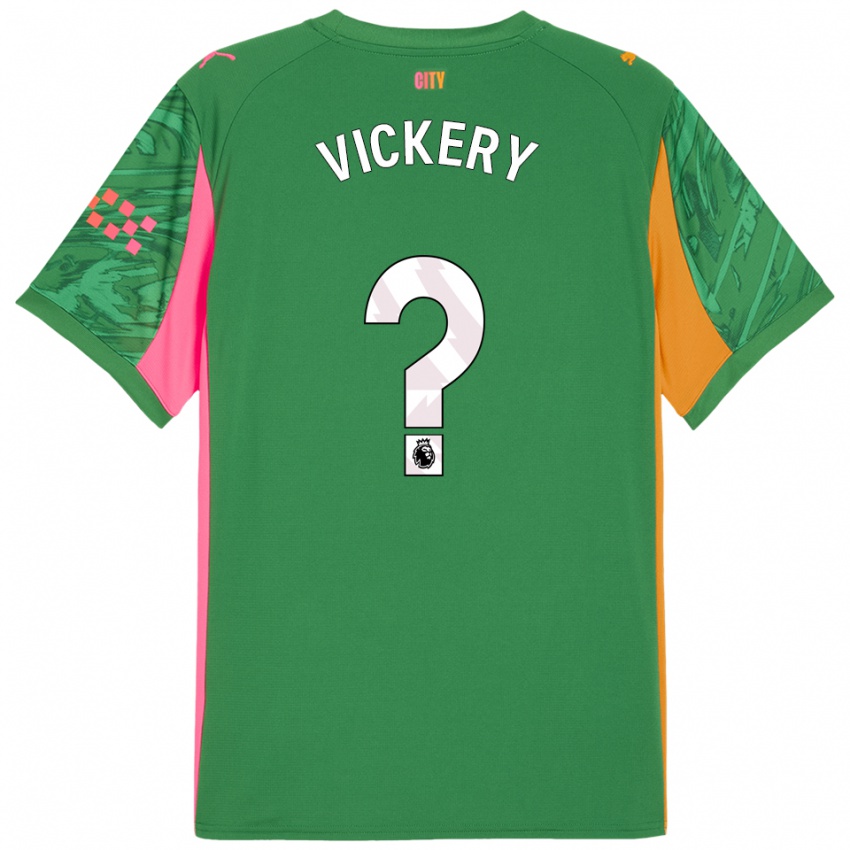 גברים Ben Vickery #0 ירוק כתום חולצת שוער 2025/26 חולצה קצרה