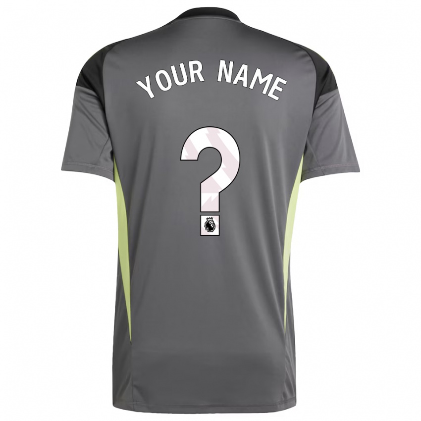 גברים אסטון וילה אפור כהה שחור חולצת שוער 2025/26 חולצה קצרה