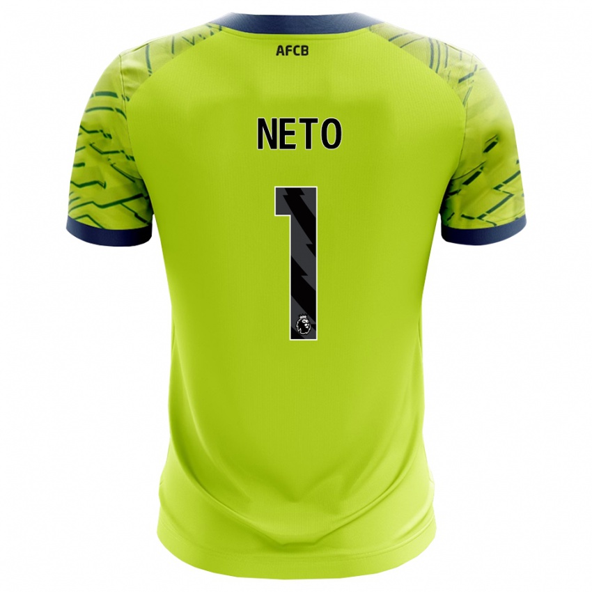 גברים נטו #1 ירוק צהוב חולצת שוער 2025/26 חולצה קצרה