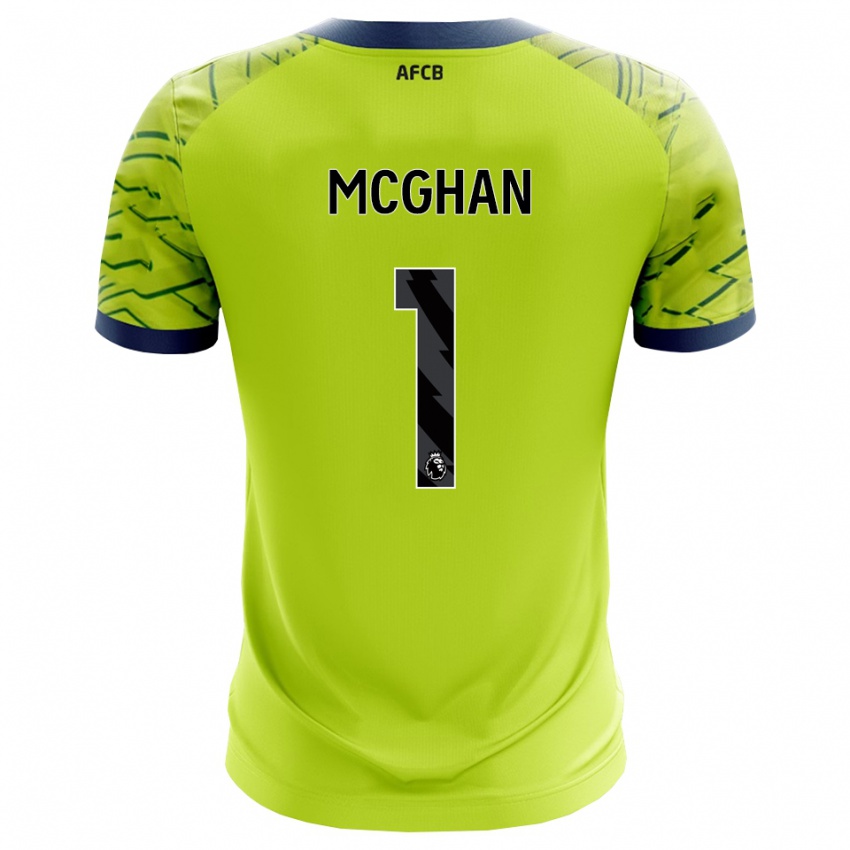 גברים היידן מיכאל מקגאן #1 ירוק צהוב חולצת שוער 2025/26 חולצה קצרה