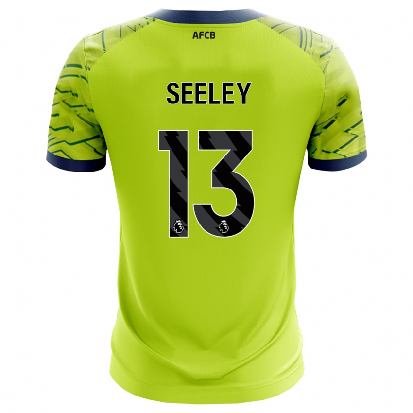 גברים Will Seeley #13 ירוק צהוב חולצת שוער 2025/26 חולצה קצרה