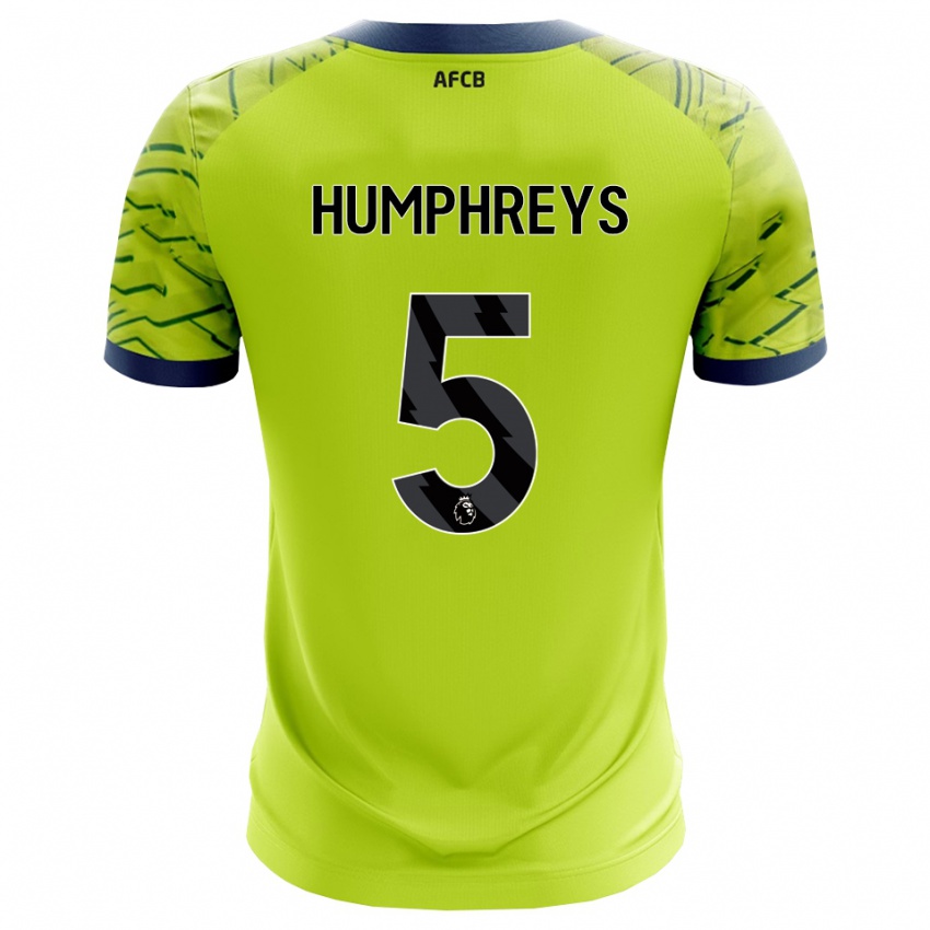 גברים Holly Humphreys #5 ירוק צהוב חולצת שוער 2025/26 חולצה קצרה