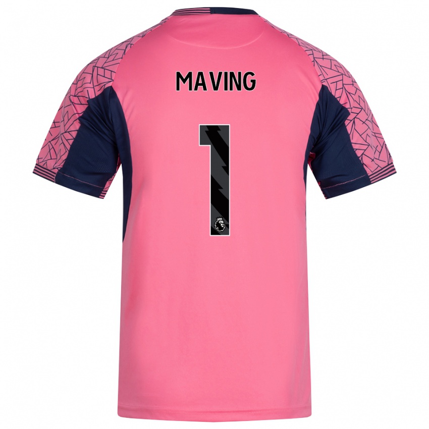 גברים Emily Maving #1 ורוד שחור חולצת שוער 2025/26 חולצה קצרה