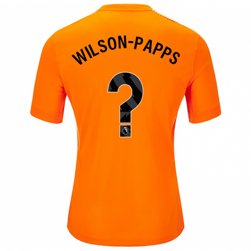 גברים Charlie Wilson-Papps #0 כתום שחור חולצת שוער 2025/26 חולצה קצרה