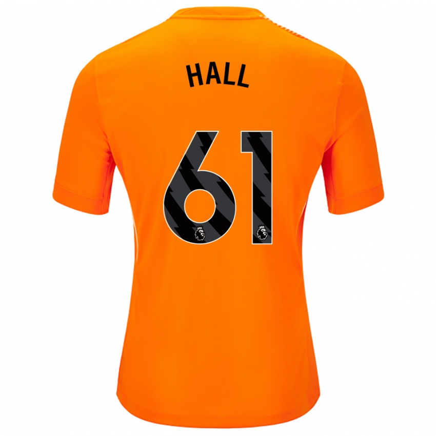 גברים Steven Hall #61 כתום שחור חולצת שוער 2025/26 חולצה קצרה