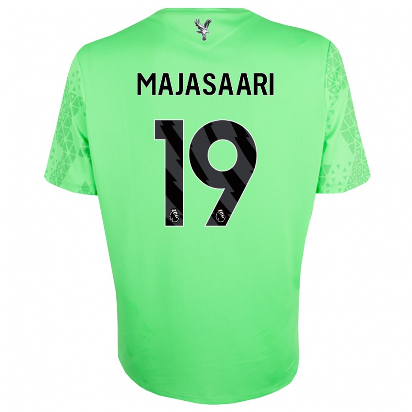 גברים Milla-Maj Majasaari #19 ירוק שחור חולצת שוער 2025/26 חולצה קצרה