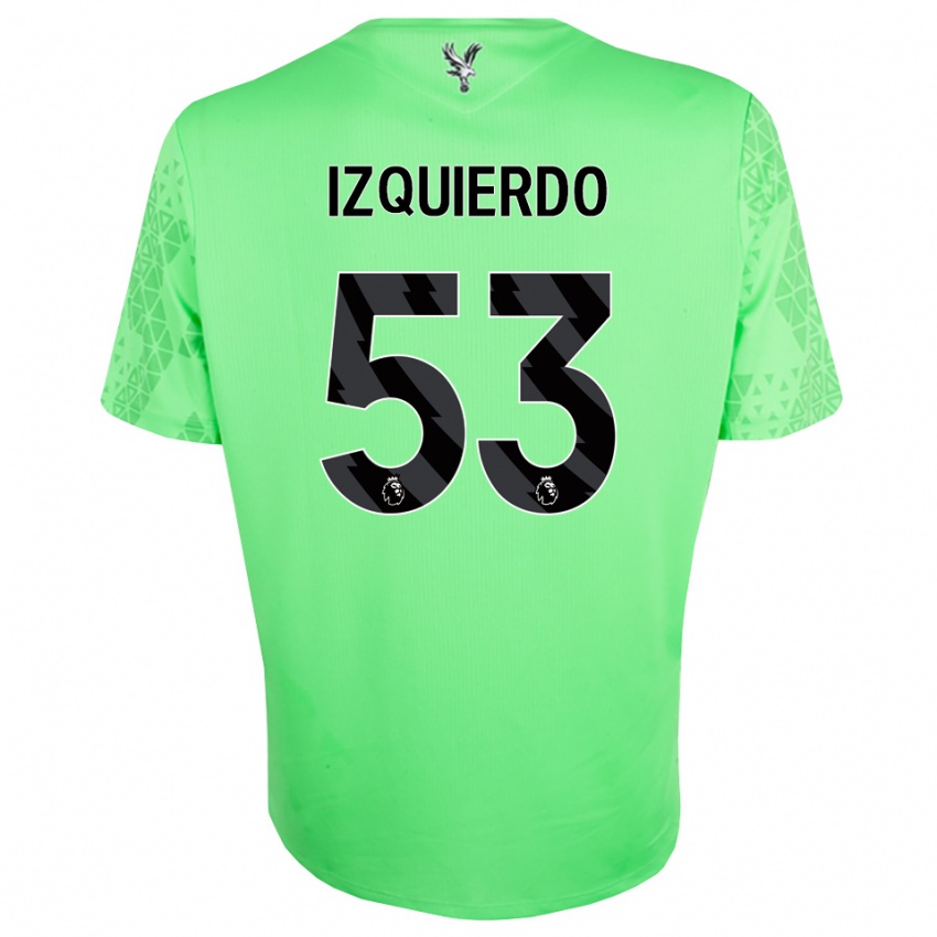 גברים ג'קסון איזקווירדו #53 ירוק שחור חולצת שוער 2025/26 חולצה קצרה