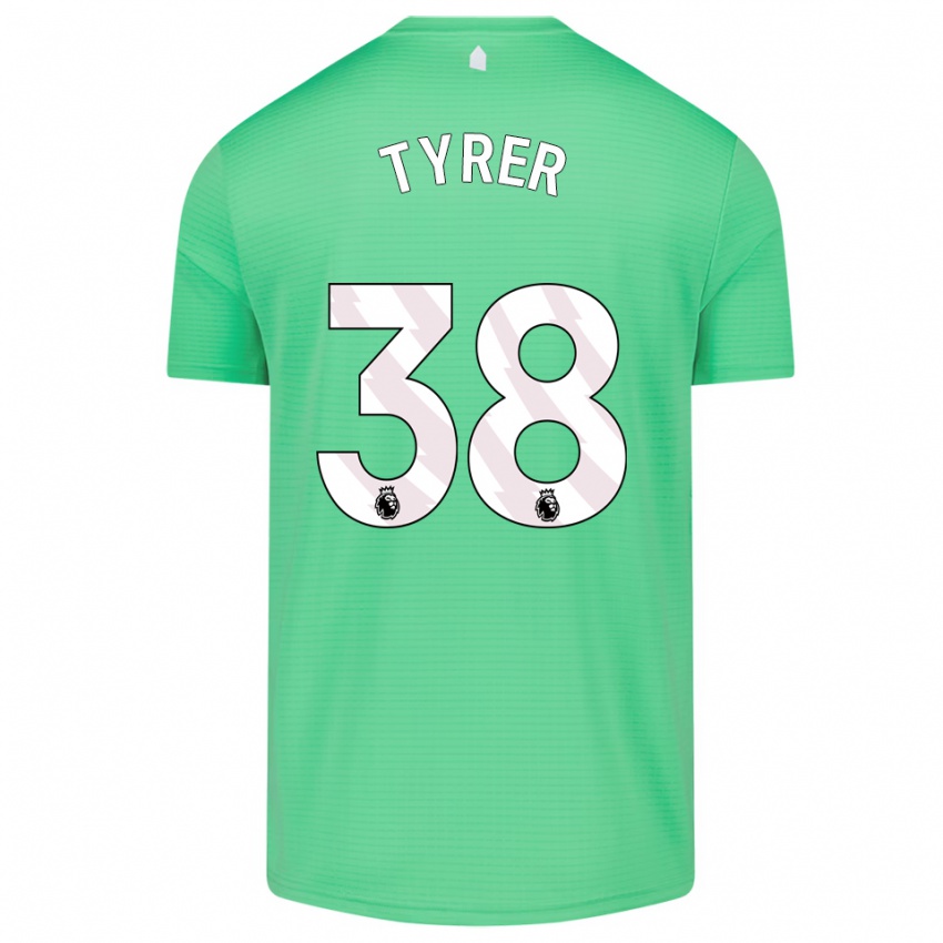 גברים הארי אלפרד טירר #38 ירוק בינוני חולצת שוער 2025/26 חולצה קצרה