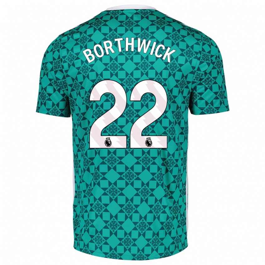 גברים מייגן ברותוויק #22 ירוק לבן חולצת שוער 2025/26 חולצה קצרה