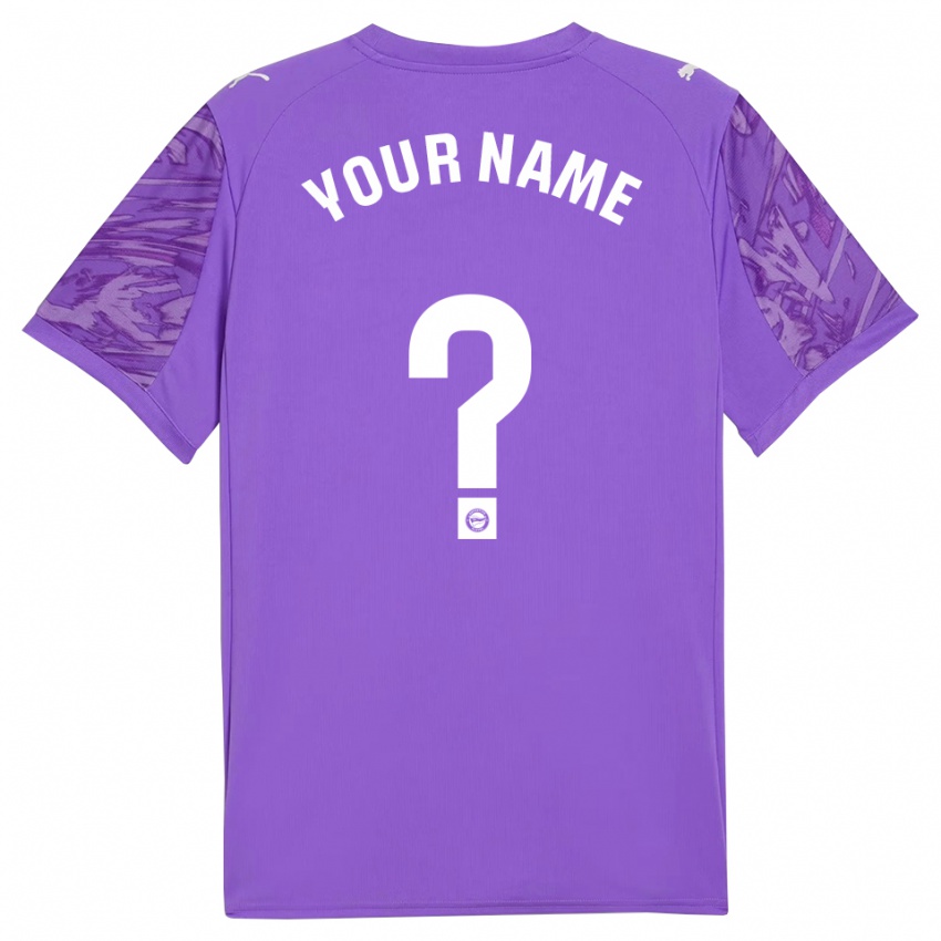 גברים דפורטיבו אלאבס סגול לבן חולצת שוער 2025/26 חולצה קצרה