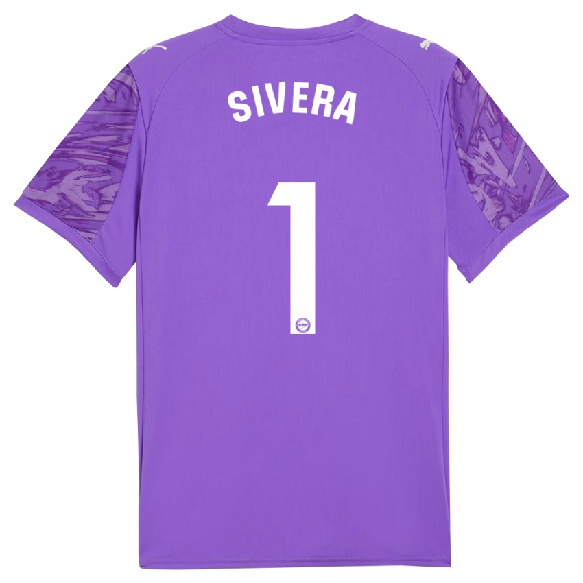 גברים אנטוניו סיברה #1 סגול לבן חולצת שוער 2025/26 חולצה קצרה