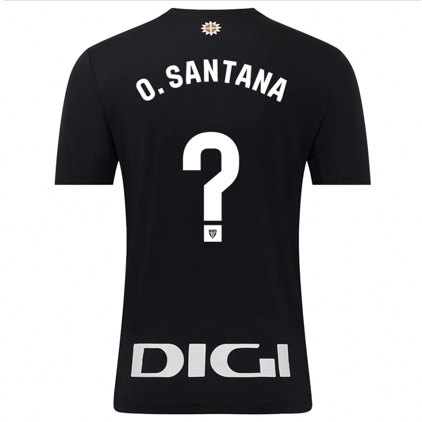 גברים אולאטס סנטנה אמאדו #0 שחור לבן חולצת שוער 2025/26 חולצה קצרה