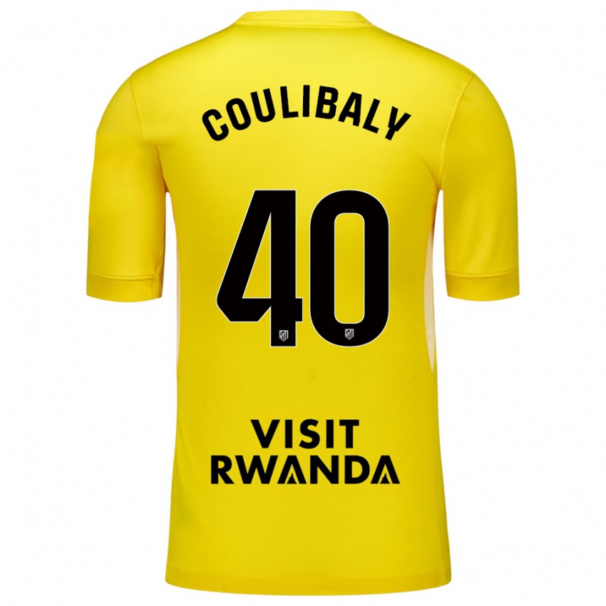 גברים איזן קוליבאלי מארקס #40 צהוב שחור חולצת שוער 2025/26 חולצה קצרה