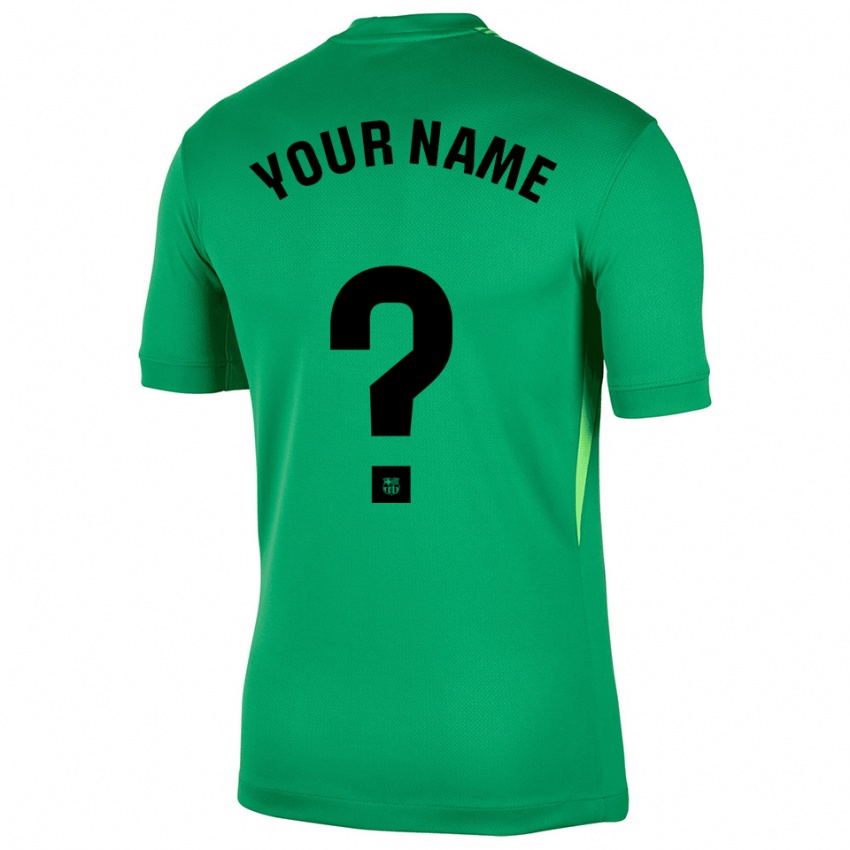 גברים ברצלונה ירוק שחור חולצת שוער 2025/26 חולצה קצרה