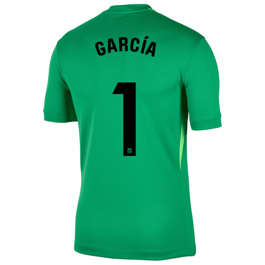 גברים ז'ואן גרסיה #1 ירוק שחור חולצת שוער 2025/26 חולצה קצרה