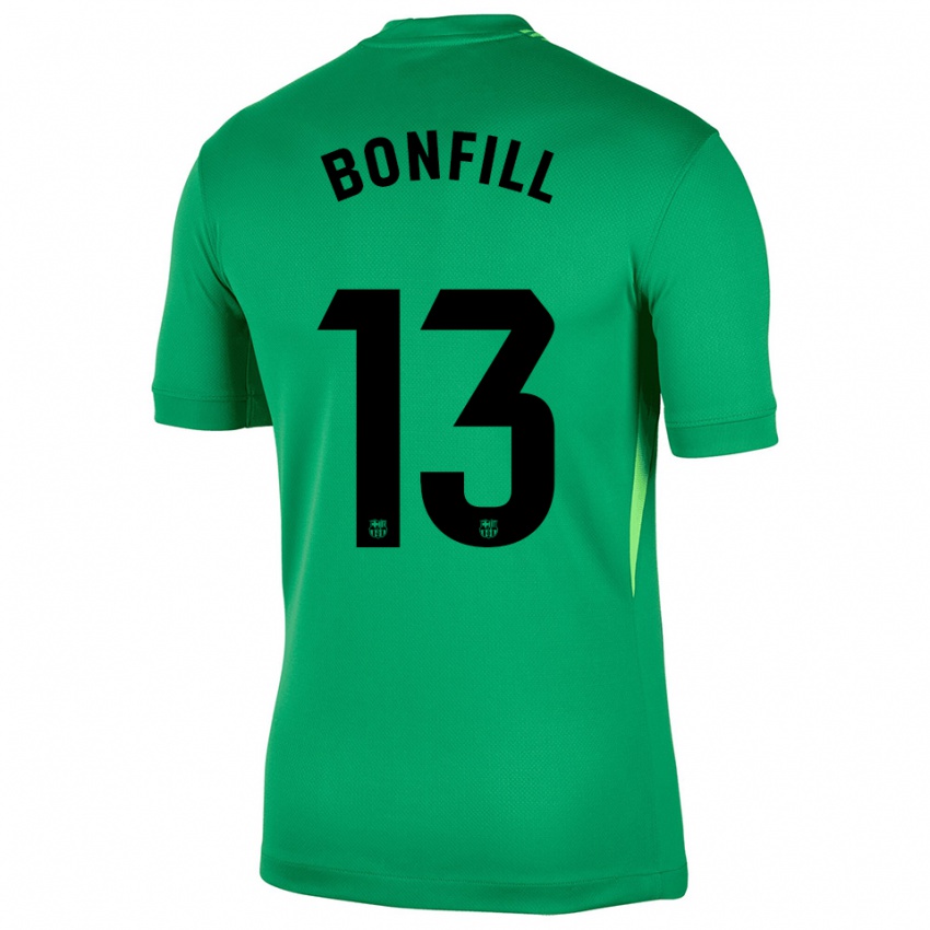 גברים Max Bonfill #13 ירוק שחור חולצת שוער 2025/26 חולצה קצרה