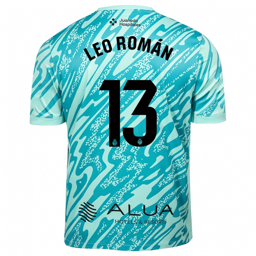 גברים ליאו רומן #13 ציאן שחור חולצת שוער 2025/26 חולצה קצרה