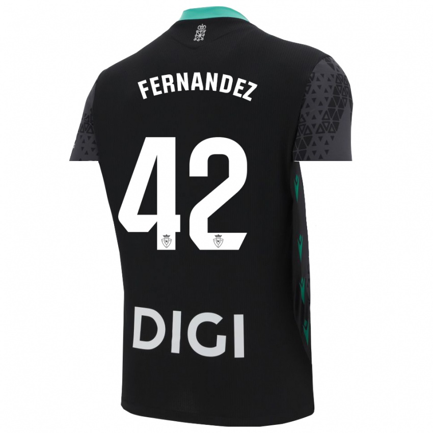 גברים Rafa Fernández #42 אפור כהה שחור חולצת שוער 2025/26 חולצה קצרה