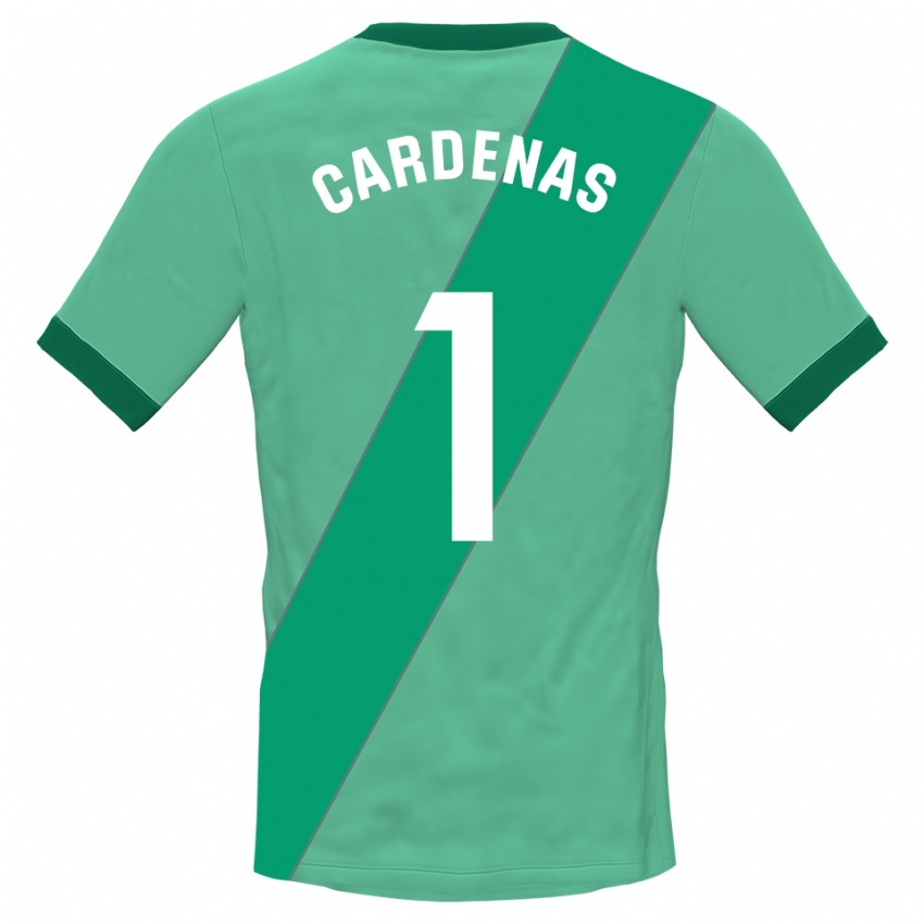 גברים דניאל קרדנס #1 ירוק שחור חולצת שוער 2025/26 חולצה קצרה