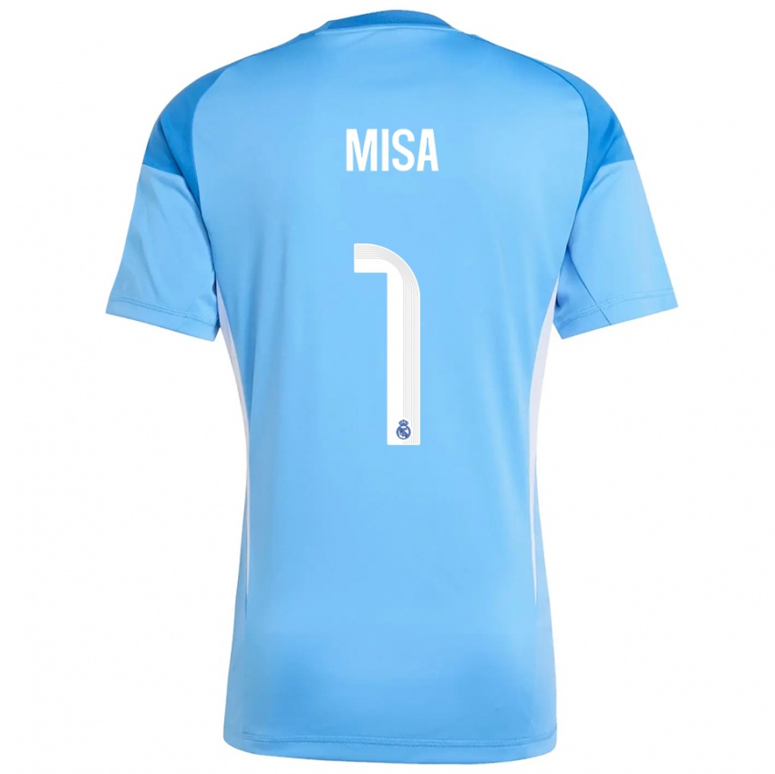 גברים מריה רודריגס #1 כחול שמיים לבן חולצת שוער 2025/26 חולצה קצרה