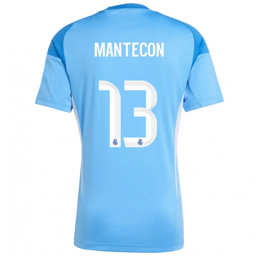 גברים הוגו מנטקון #13 כחול שמיים לבן חולצת שוער 2025/26 חולצה קצרה