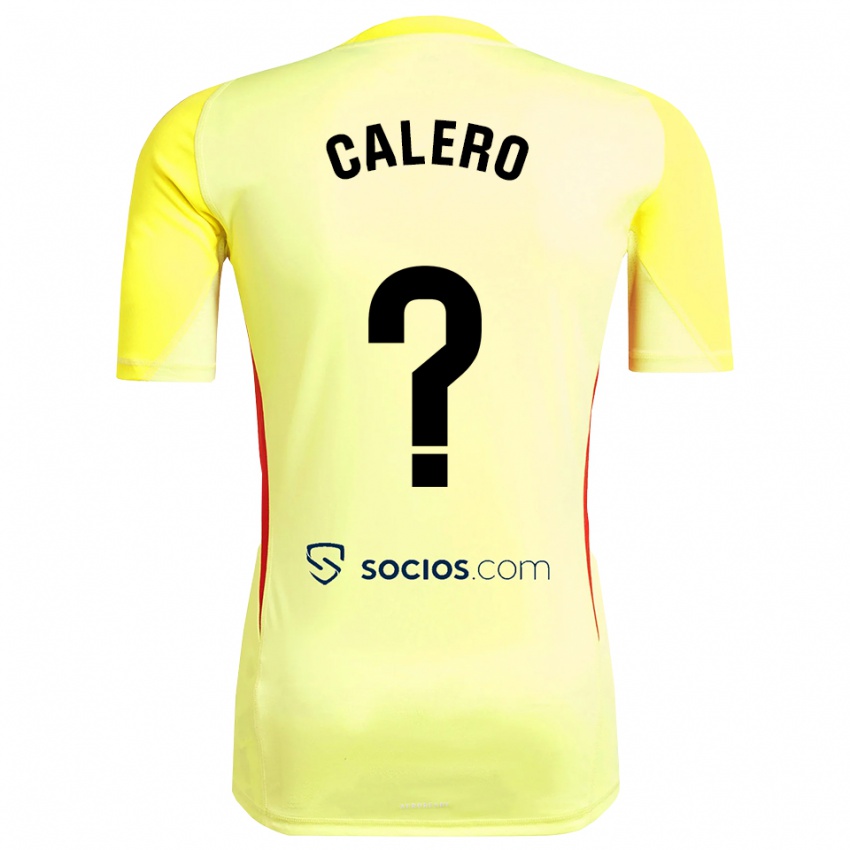 גברים ג'וזמה קאלרו #0 צהוב אדום שחור חולצת שוער 2025/26 חולצה קצרה