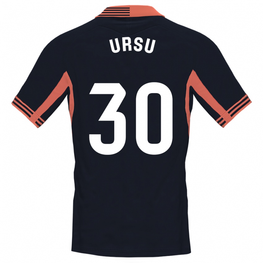 גברים אדוארד אורסו #30 שחור לבן כתום חולצת שוער 2025/26 חולצה קצרה