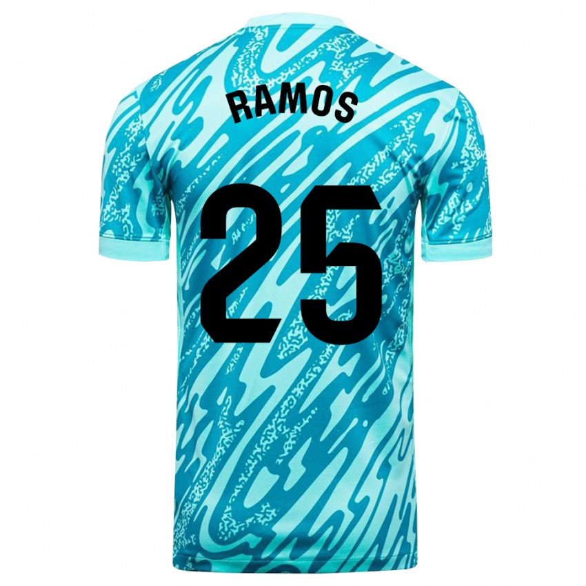 גברים אלחנדרו ראמוס #25 כחול שמיים לבן חולצת שוער 2025/26 חולצה קצרה