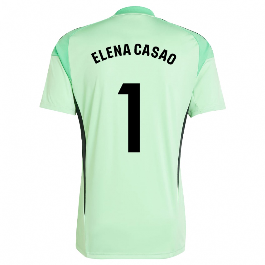 גברים אלנה קאסאו לופס #1 ירוק בהיר שחור חולצת שוער 2025/26 חולצה קצרה