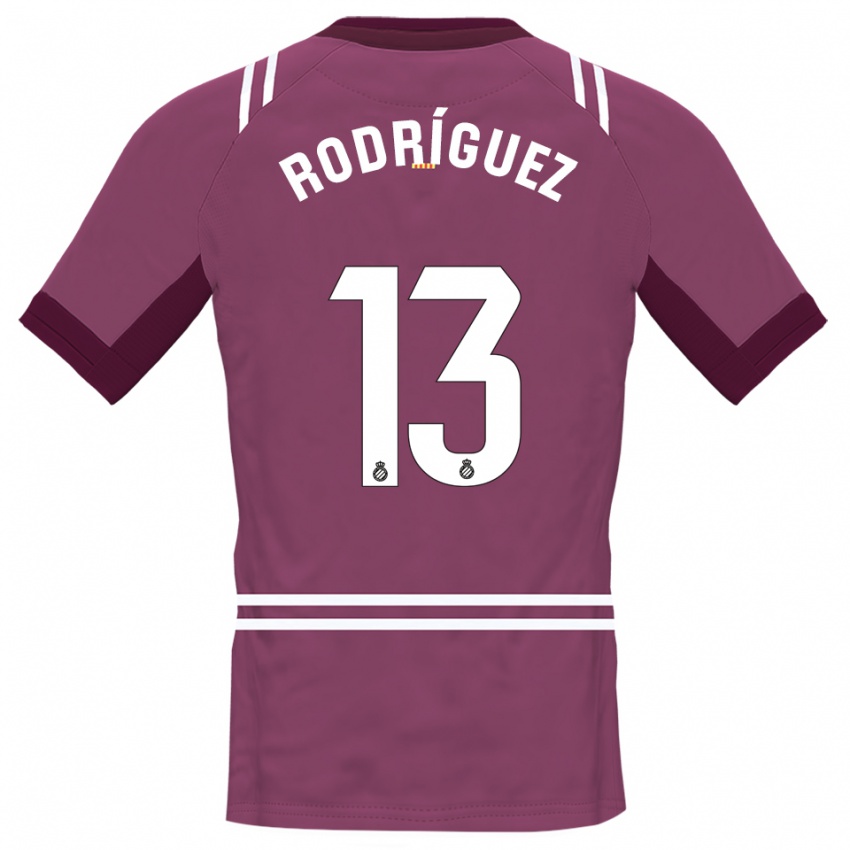 גברים Joel Rodríguez #13 בורדו לבן חולצת שוער 2025/26 חולצה קצרה