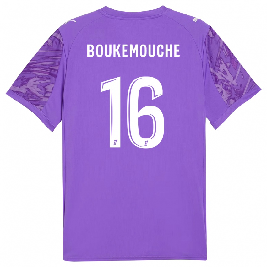 גברים אמין בוקמוש #16 לבנדר לבן חולצת שוער 2025/26 חולצה קצרה